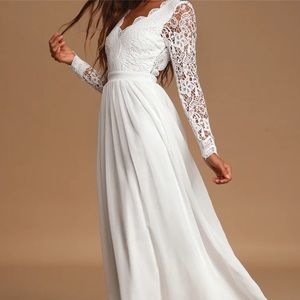 lulus awaken my love white long maxi dress